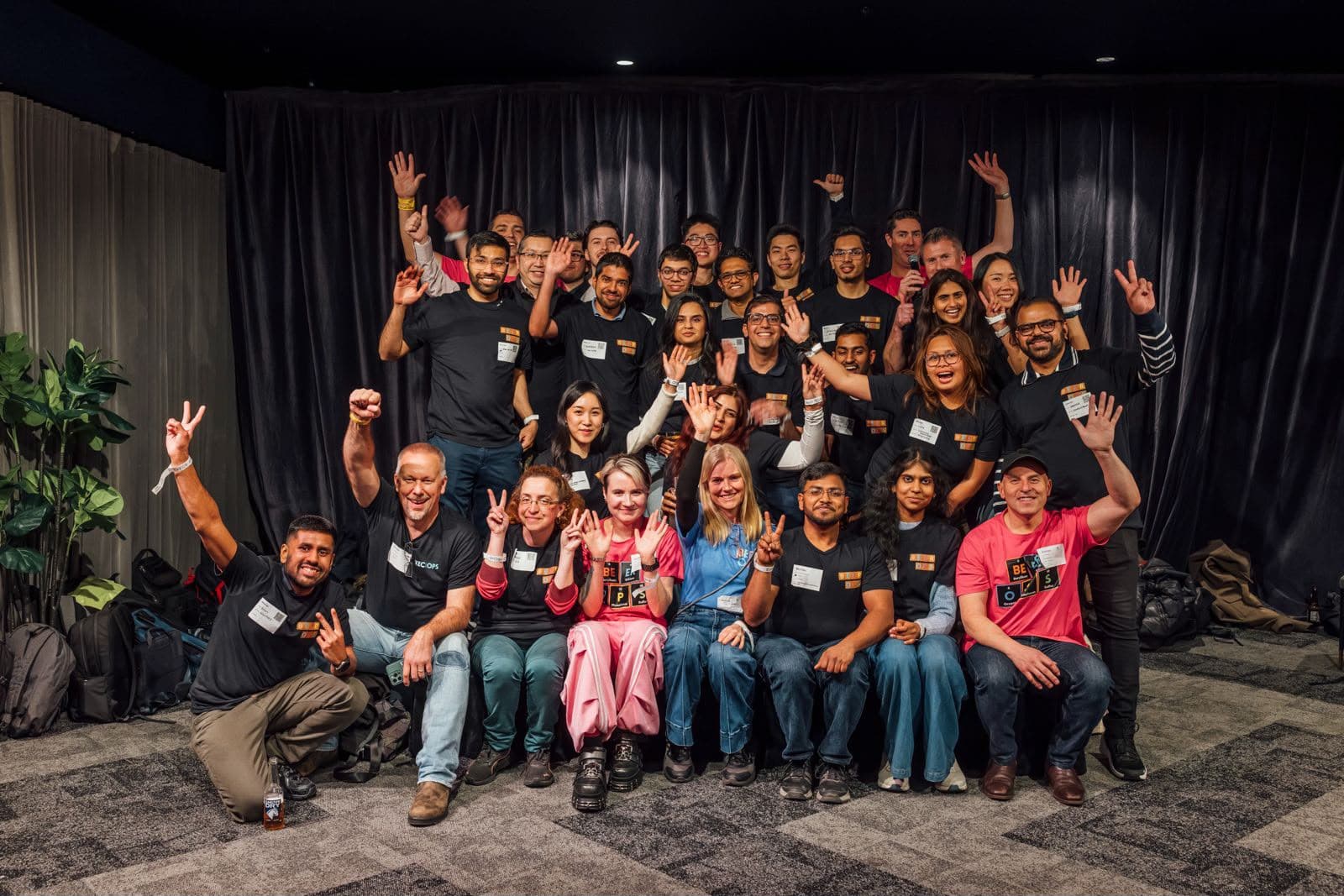 Volunteers at a BeerOps event